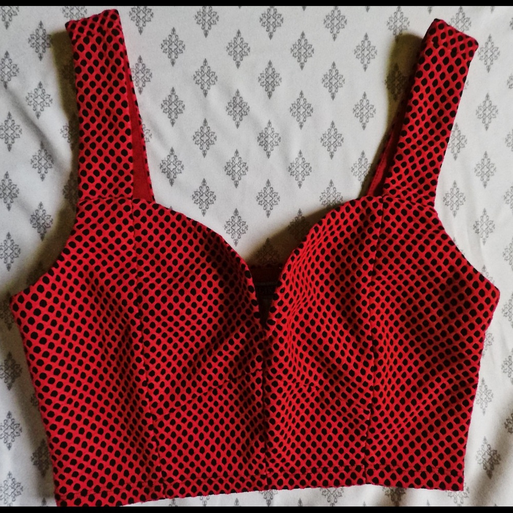 Red and black two piece